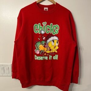 Looney Tunes Warner Bros Vintage Tweety Bird Sweatshirt
